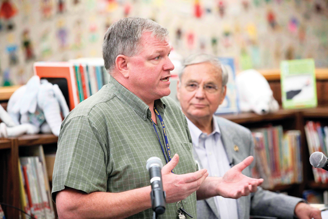 Mitchell recognizes Navy vet turned Colina teacher